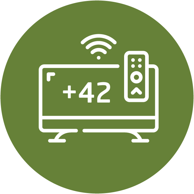 شاشة تلفزيون كبيرة