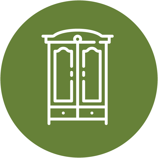 دولاب ملابس درفتين