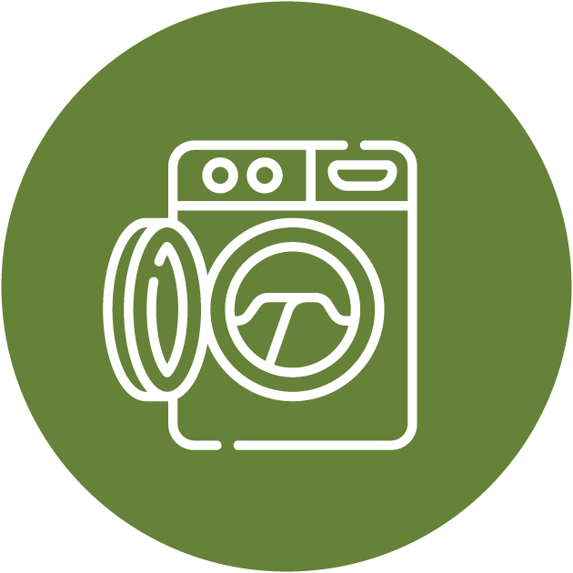 غسالة ملابس وسط