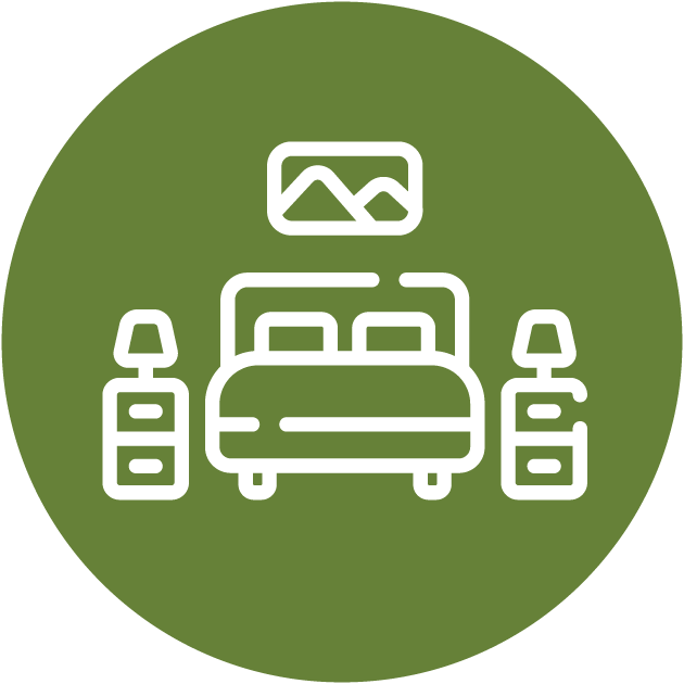 غرفة نوم العائلية كاملة